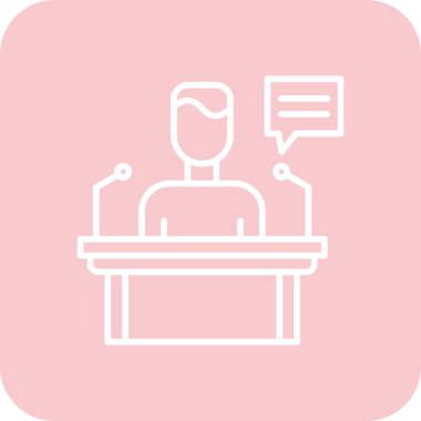 konuşma balonu simgesi, vektör illüstrasyonu basit tasarım