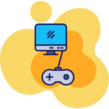 video. Web simgesi basit illüstrasyon