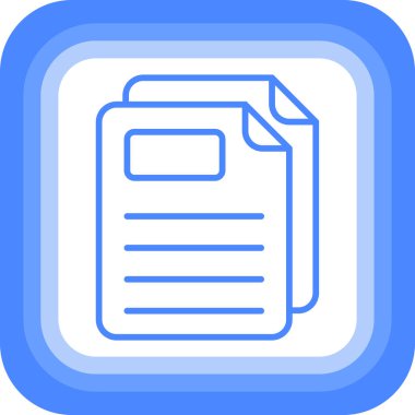 Belge. Web simgesi basit illüstrasyon