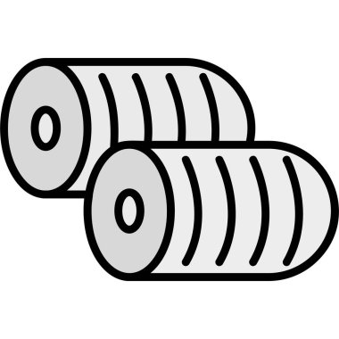 Makara simgesi. Web tasarımı için makara vektör simgelerinin özet çizimi