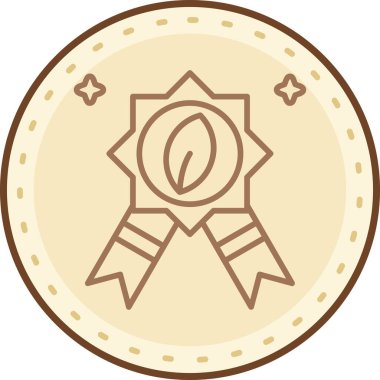 Rozet Simgesi Moda Biçiminde İzole Arkaplan