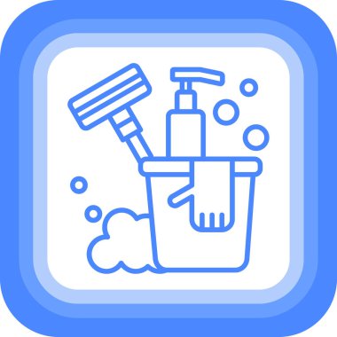 Banyo simgesinin vektör illüstrasyonu