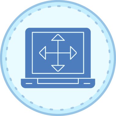 Ok. Web simgesi basit illüstrasyon