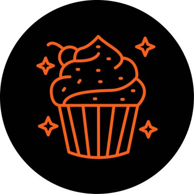 Kek simgesinin vektör illüstrasyonu