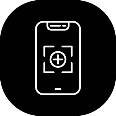 İllüstrasyon telefon uygulama simgesi