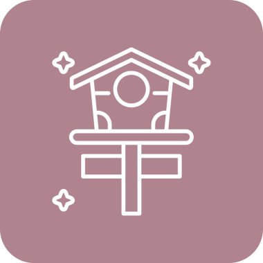 Modern ev simgesinin vektör illüstrasyonu