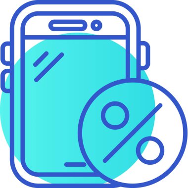 Akıllı telefon. Web simgesi basit tasarım