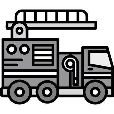 Kamyon. Web simgesi basit illüstrasyon