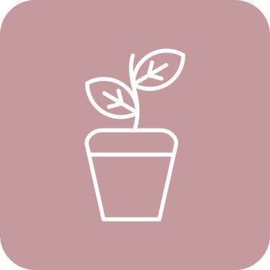 bitki simgesi vektör illüstrasyonu