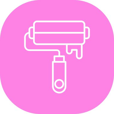 fırça boya simgesi, vektör illüstrasyonu