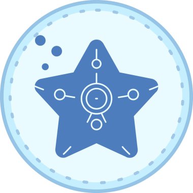 Yıldız. Web simgesi basit illüstrasyon