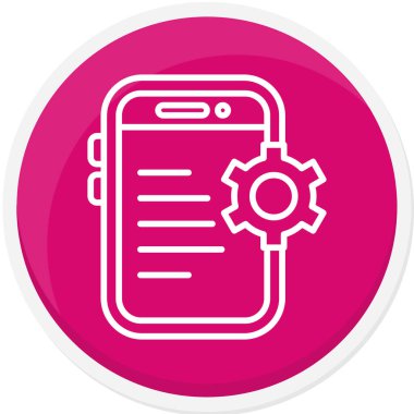 Telefon simgesi vektör illüstrasyonu