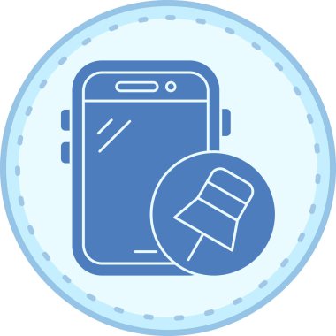 - Telefon. Web simgesi basit illüstrasyon