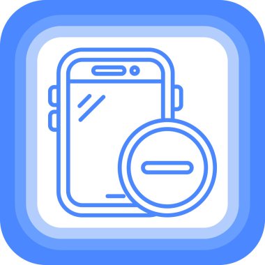 mobil saat simgesi basit vektörü