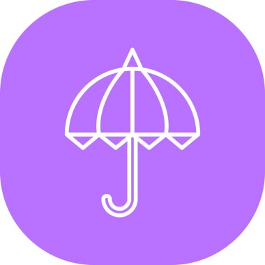 Şemsiye. Web simgesi basit tasarım