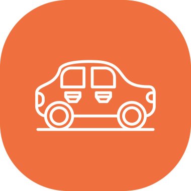 araba simgesi vektör illüstrasyonu