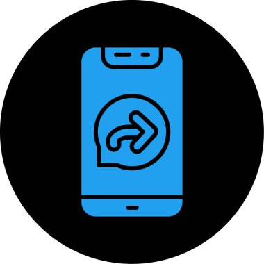 Vektör akıllı telefon simgesi illüstrasyonu