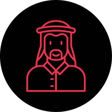 Bir insan simgesinin vektör illüstrasyonu