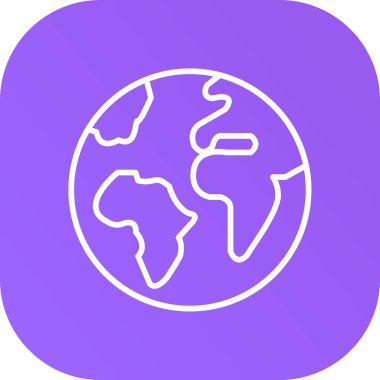 Harita simgesi, vektör illüstrasyonu