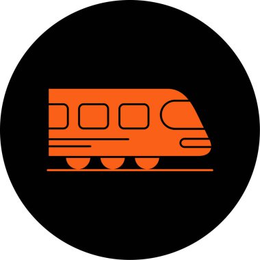 tren simgesi vektör illüstrasyonu