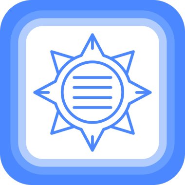 Güneş Simgesi Vektör illüstrasyonu