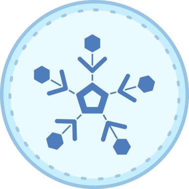 Kimyasal. Web simgesi basit illüstrasyon