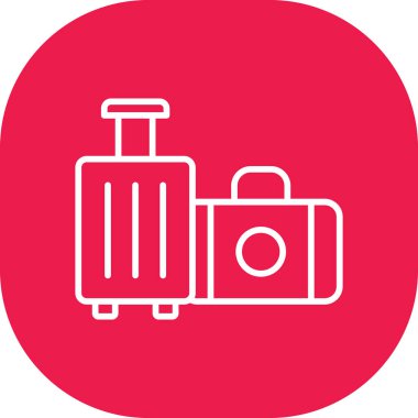 Seyahat simgesinin vektör illüstrasyonu