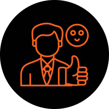 Müşteri servis simgesi vektör illüstrasyonu