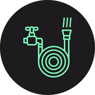 Bir gaz simgesinin vektör illüstrasyonu