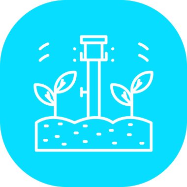 Bitki simgesinin vektör illüstrasyonu