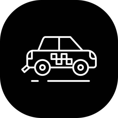 araba vektör simgesi düz simge