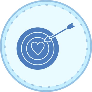 ok hedef simgesi. vektör illüstrasyonu