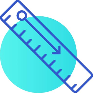 cetvel simgesi çizimi