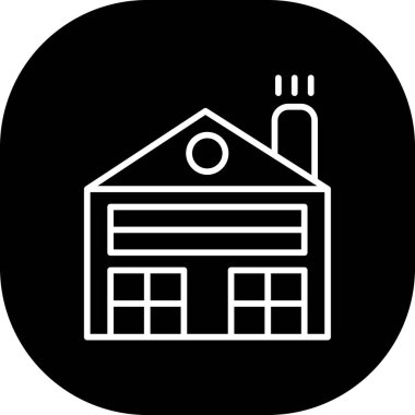 Moda Biçimli Ev Simgesi İzole Arkaplan