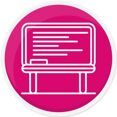 Bilgisayar. Web simgesi basit illüstrasyon