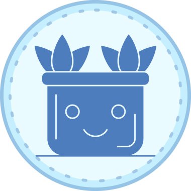 Bir çiçeğin vektör illüstrasyonu