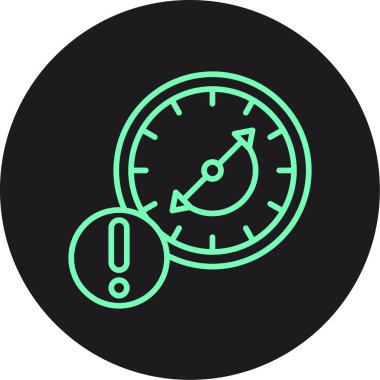 Gecikmiş simge, vektör illüstrasyonu basit tasarım