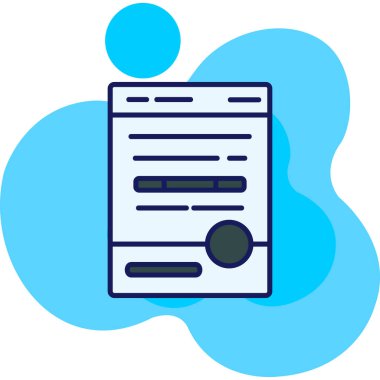 Modern bir simgenin vektör illüstrasyonu