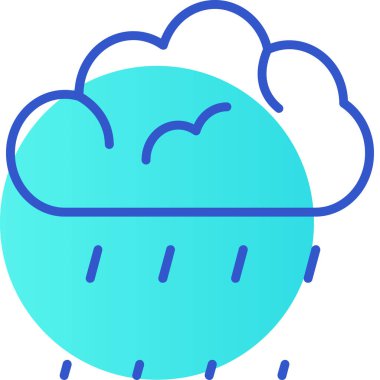 Yağmurlu bir hava. Basit tasarım