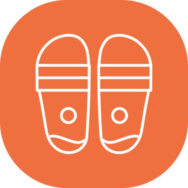 terlik simgesi, modern tasarım illüstrasyonu