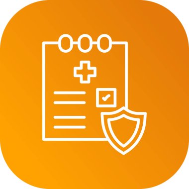 tıbbi dizin simgesi, vektör illüstrasyonu