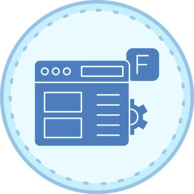 İnternet tarayıcısı. Web simgesi basit tasarım