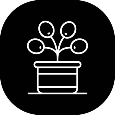 bitki simgesi vektör illüstrasyonu