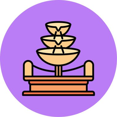 Modern yiyecek simgesinin vektör çizimi