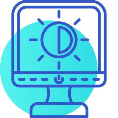 Bilgisayar simgesi. vektör illüstrasyonu