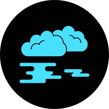 Bulut. Web simgesi basit illüstrasyon