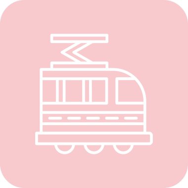 tren simgesi vektör illüstrasyonu