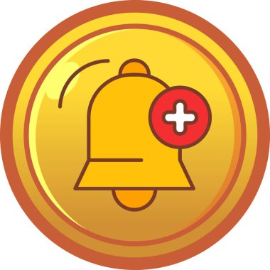 Çan vektör simgesi. çizgi film vektör çizimi beyaz arkaplan alarmında izole edildi.