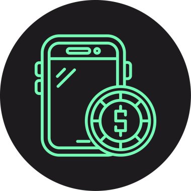 Vektör Mobil simge illüstrasyonu