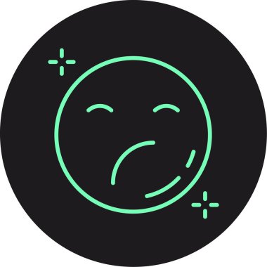 üzgün emoji simgesi vektör illüstrasyonu